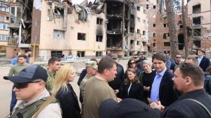 Kanada Başbakanı Trudeau Ukrayna’nın İrpin kentini ziyaret etti